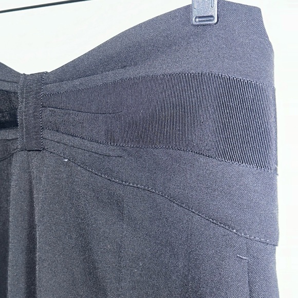 REDVALENTINO | Grosgrain Trimmed Flannel Tapered Pants - Picture 5 of 9